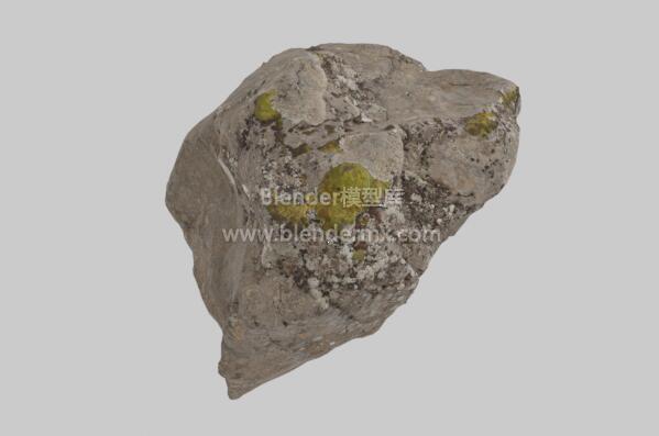 冰岛苔藓岩石块