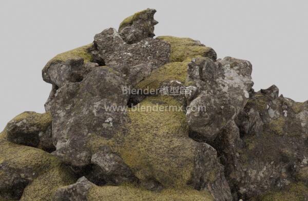 冰岛厚苔藓岩石