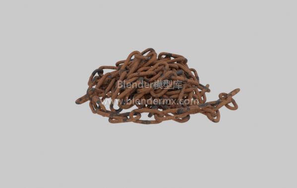 生锈铁链锁链