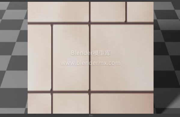 棕色PBR（node）矩形地板瓷砖