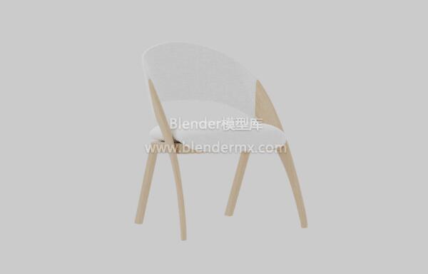 实木白色餐椅椅子