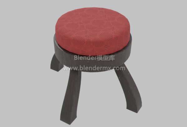 红色橡木凳子椅子马扎