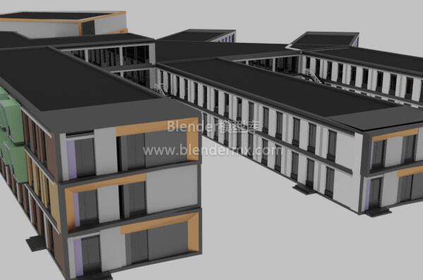 办公大楼教学楼图书馆商务建筑