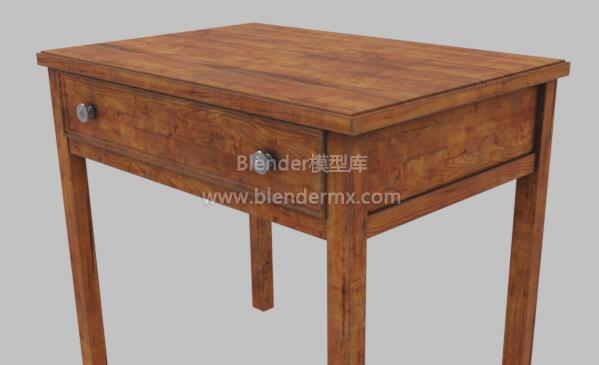 老旧实木抽屉桌子