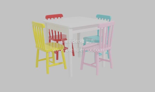 幼儿园彩色儿童桌子椅子