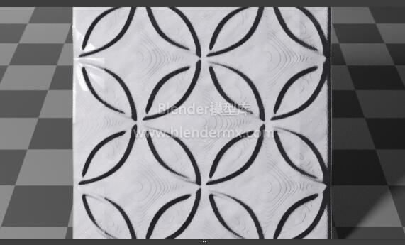 白色圆环纹地板墙贴瓷砖马赛克