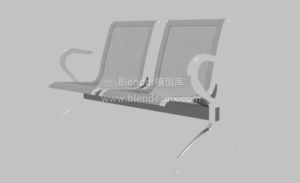 候车室2座不锈钢排椅子